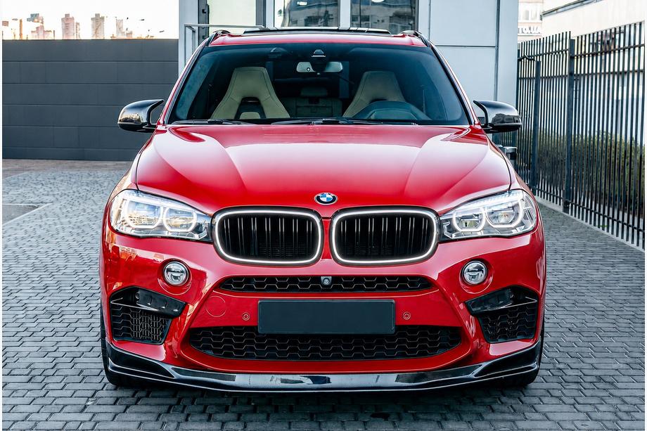 BMW X6 F16 2014-2019 Grile tip rinichi M-Look LED (negru lucios) Foto 1