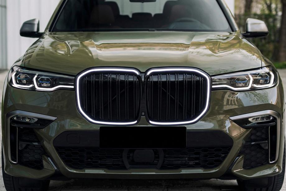 BMW X7 G07 2019- Grile tip rinichi M-Look LED (2019-2022, negru lucios) Foto 3