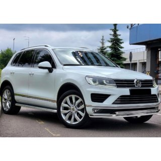 Protectie Fata ST014 (Inox) Volkswagen Touareg 2010-2018
