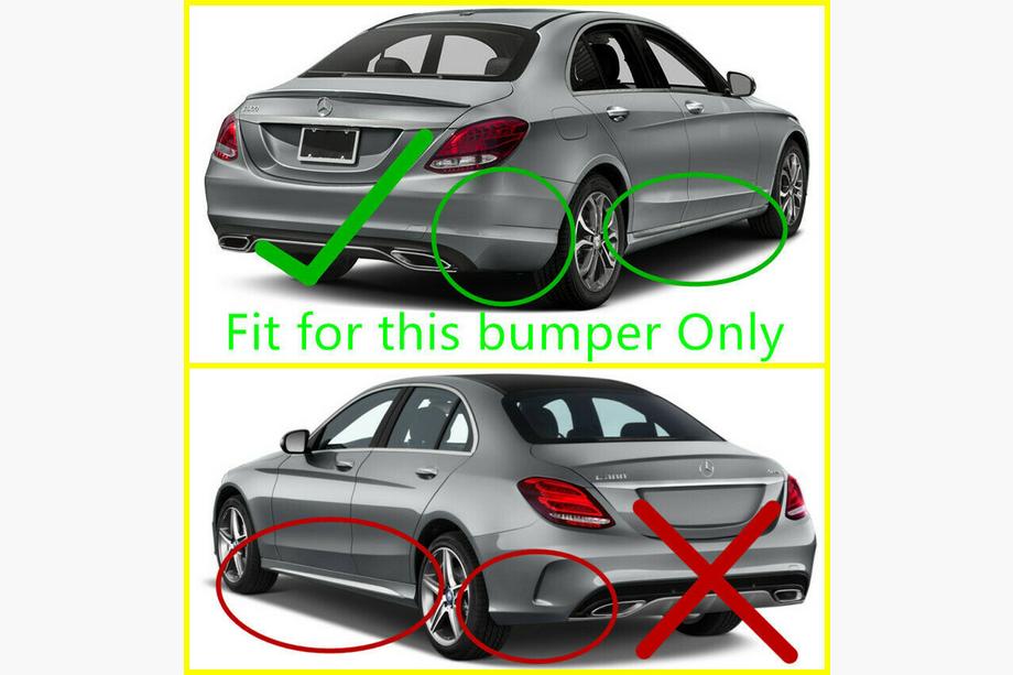 Mercedes C-class W205 2014-2021 Aparatori noroi spate Premium (pentru Base, 2 buc.) Foto 2