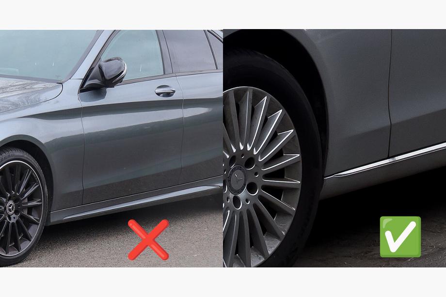 Mercedes C-class W205 2014-2021 Aparatori noroi fata Premium (pentru Base, 2 buc) Foto 2