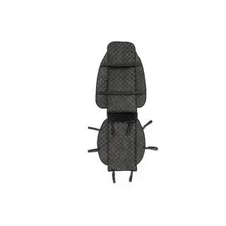 Husa tip protectie pentru scaun din velur (1 buc., neagra cu cusatura neagra) foto 3