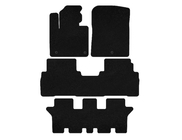 Kia Sorento III UM 2014-2020 Covorase textile Deluxe (3 randuri, 7 locuri, negru) foto 1
