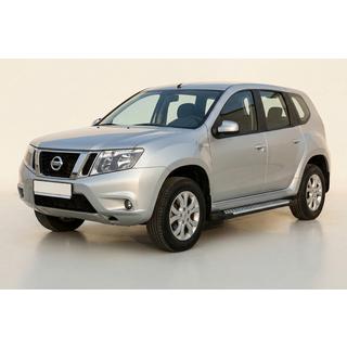 Praguri laterale Allmond Grey (2 buc., aluminiu) Nissan Terrano 2014- foto 1
