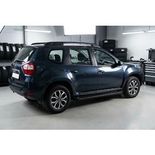Praguri laterale Allmond Black (2 buc., Aluminiu) Nissan Terrano 2014- foto 1