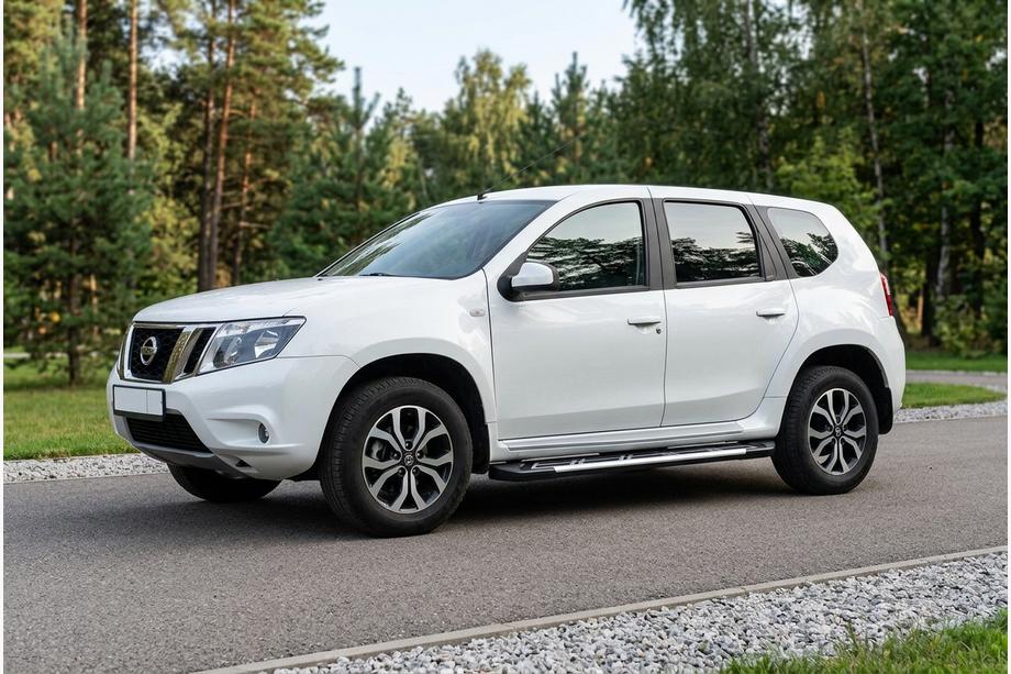 Nissan Terrano 2014- Praguri laterale Sunrise (2 buc., aluminiu) Foto 1