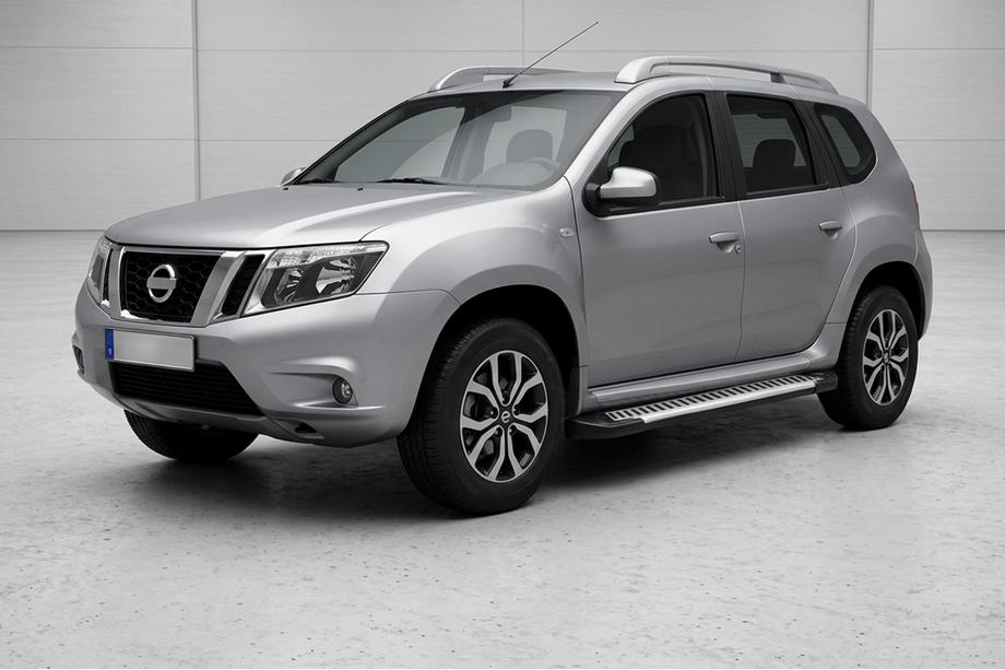 Nissan Terrano 2014- Praguri laterale Line (2 buc., aluminiu) Image