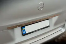 Mercedes Vito/V-class W447 2014- Ornament lat din inox deasupra numarului de inmatriculare foto 3