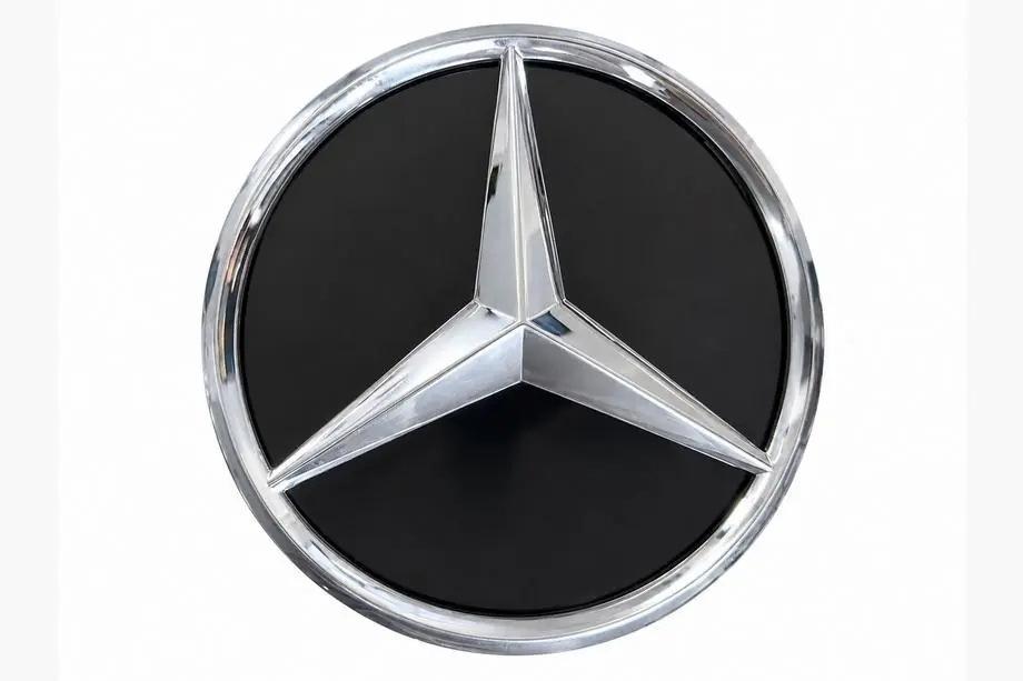 Mercedes ML W164 2005-2011 Lichidare de stoc emblema fata cu carcasa lucioasa (18,4 cm) Foto 2