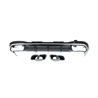 Difuzor spate cu ornamente evacuare AMG S63 Silver foto 2