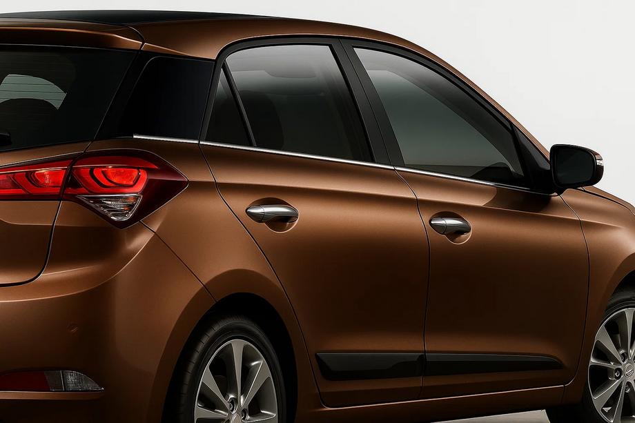 Hyundai I-20 2014-2020 Ornamente inferioare geamuri inox (6 buc) Image