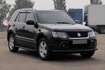 Suzuki Grand Vitara 2005-2017 Bara protectie fata ST008 Black (inox) foto 3