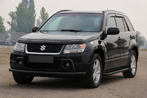 Suzuki Grand Vitara 2005-2017 Bara protectie fata ST008 Black (inox) foto 4