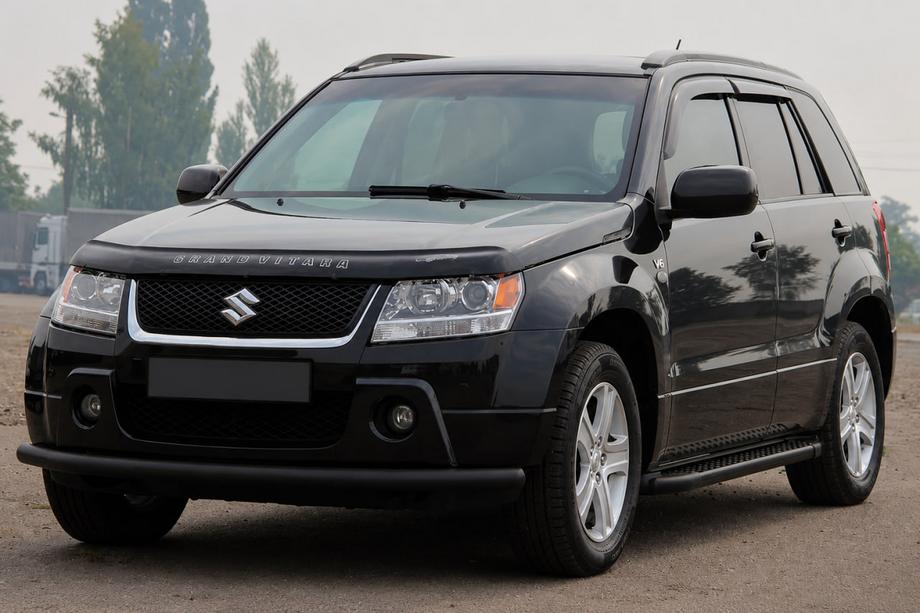 Suzuki Grand Vitara 2005-2017 Bara protectie fata ST008 Black (inox) Image