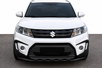 Suzuki Vitara 2015- Bullbar fata ST015 Black (inox) foto 1