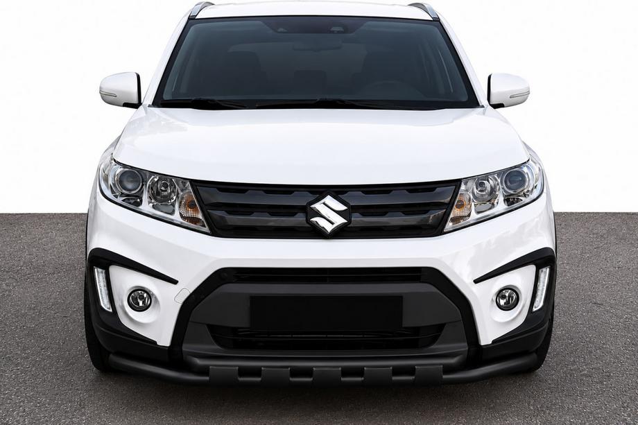 Suzuki Vitara 2015- Bullbar fata ST015 Black (inox) Image