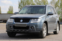 Suzuki Grand Vitara 2005-2017 Bullbar fata ST015 Black (inox) foto 3