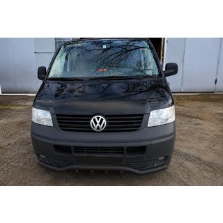 Bull bar fata cu grila ondulata ST007-1 Black (inox) foto 2
