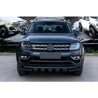 Bullbar fata F3-08.7 Black (inox) Volkswagen Amarok 2010-2022 foto 1