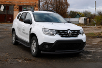 Dacia Duster 2018-2024 Bull bar fata F3-10 Black (otel inoxidabil) foto 3