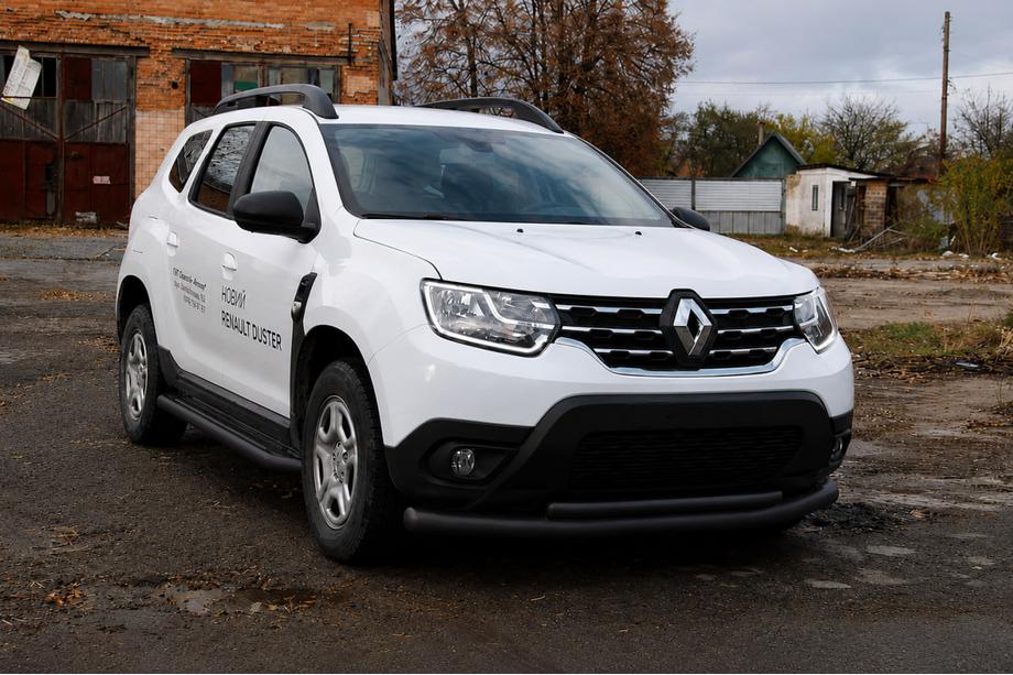 Dacia Duster 2018-2024 Bull bar fata F3-10 Black (otel inoxidabil) Foto 3