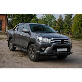 Bullbar fata F3-34 Black (inox) Toyota Hilux 2015- foto 2