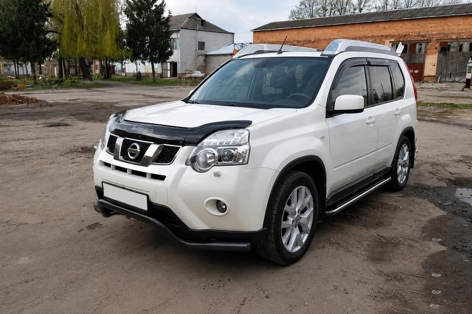 Nissan X-trail T31 2007-2014 Protectie frontala ST007 Black (inox) Foto 3