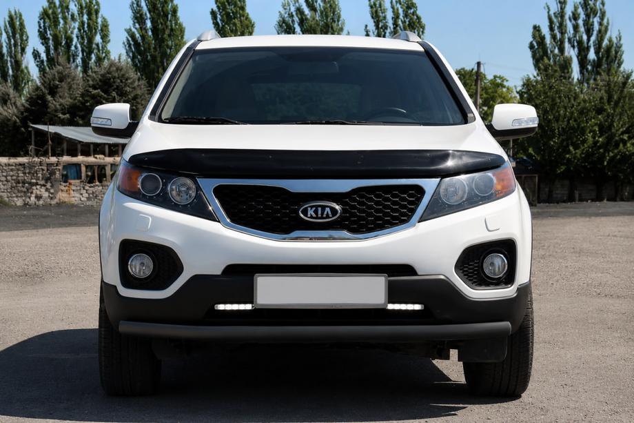 Kia Sorento II XM 2009-2014 Bull bar fata ST008 Black (2010-2013, inox) Foto 1