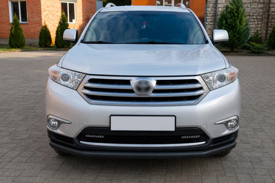 Toyota Highlander 2008-2013 Protectie fata ST008 Black (2010-2013, inox) Foto 2
