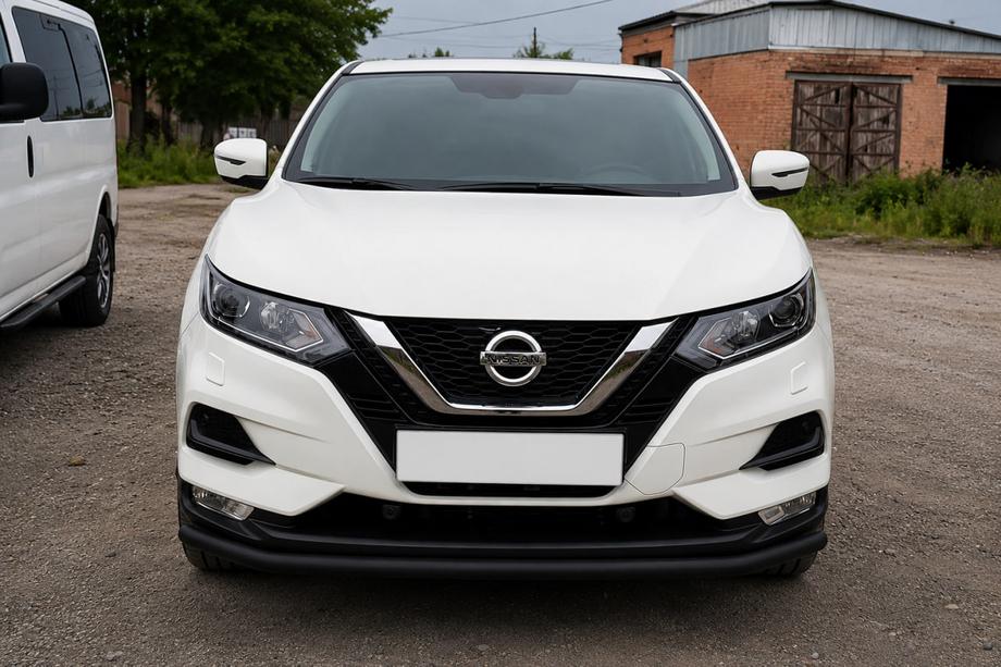 Nissan Qashqai 2014-2021 Protectie fata tip bullbar ST008 Black (2017-2021, inoxidabil) Foto 1