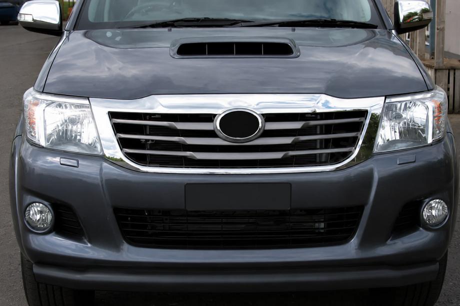 Toyota Hilux 2006-2015 Protectie fata ST008 Black (inox) Foto 1
