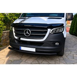 Protectie fata ST008 Black (inox) Mercedes Sprinter W907/W910 2018- foto 1