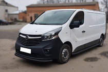 Fiat Talento 2016- Protectie Fata ST008 Negru (Otel Inoxidabil) foto 2