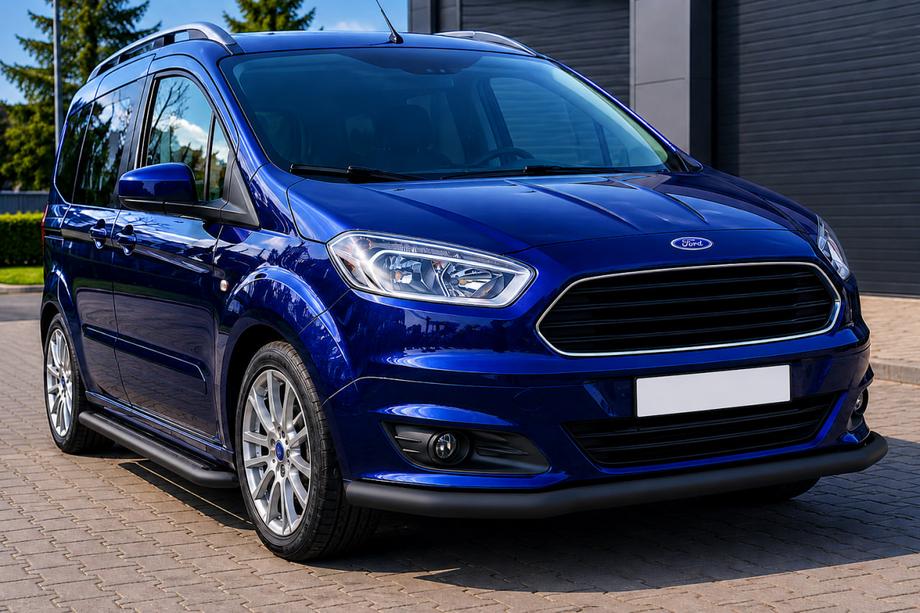 Ford Courier 2014-2023 Protectie Fata ST008 Negru (Otel Inoxidabil) Image