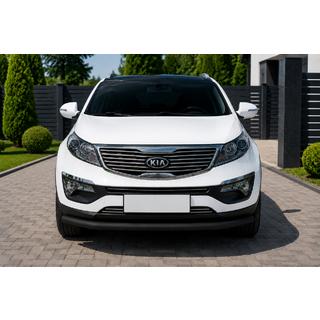Protectie Fata ST008 Negru (Otel Inoxidabil) Kia Sportage 2010-2015