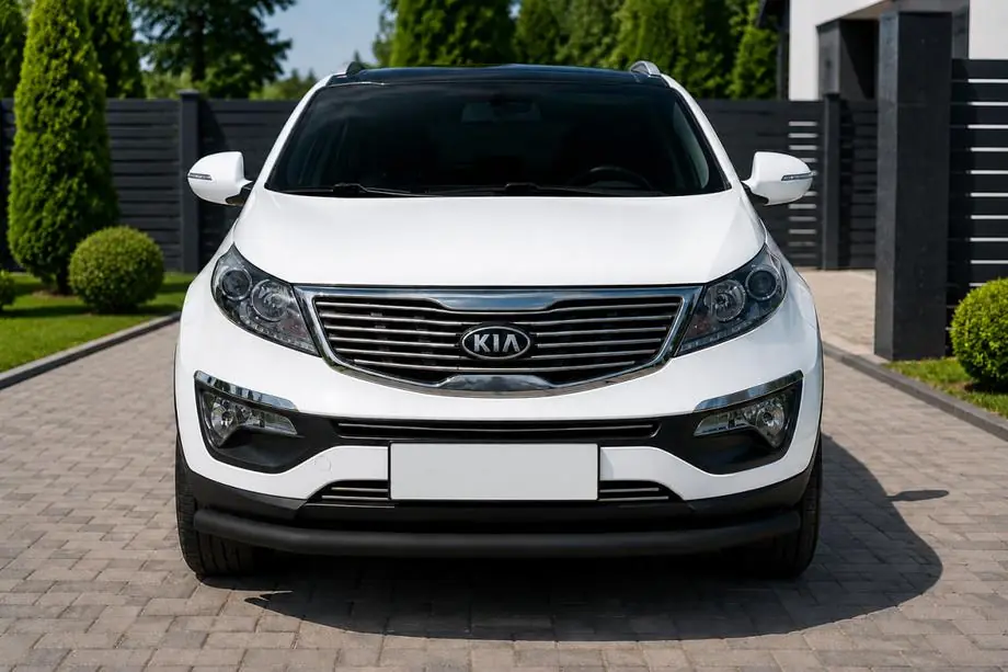 Kia Sportage 2010-2015 Protectie Fata ST008 Negru (Otel Inoxidabil) Foto 1
