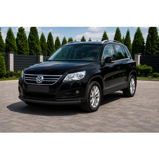 Protectie Fata ST008 Negru (Otel Inoxidabil) Volkswagen Tiguan 2007-2016
