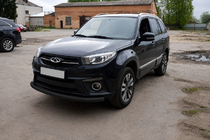 Chery Tiggo 3 2005- Protectie Fata ST008 Negru (Otel Inoxidabil) foto 2