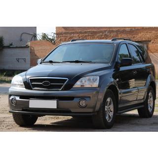 Protectie Fata ST008 Negru (Otel Inoxidabil) Kia Sorento I BL 2002-2009 foto 1