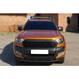 Protectie Fata ST008 Negru (Otel Inoxidabil) Ford Ranger 2011–2022 foto 1