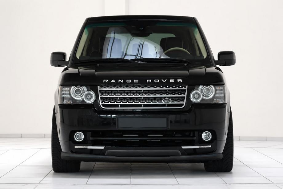 Range Rover III L322 2002-2012 Protectie Fata ST008 Negru (Otel Inoxidabil) Image