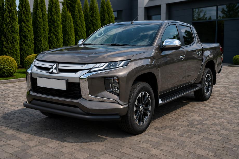 Mitsubishi L200 2015-2024 Protectie Fata ST008 Negru (Otel Inoxidabil) Foto 2