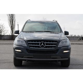 Protectie Fata ST008 Negru (Otel Inoxidabil) Mercedes ML W164 2005-2011 foto 1