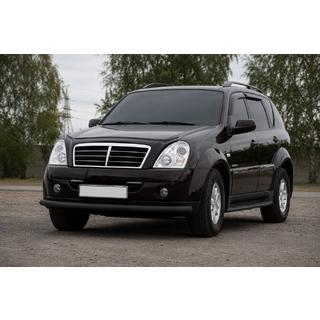 Protectie Fata ST008 Negru (Otel Inoxidabil) SsangYong Rexton I 2001-2017 foto 1