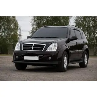 Protectie Fata ST008 Negru (Otel Inoxidabil) SsangYong Rexton I 2001-2017 foto 1