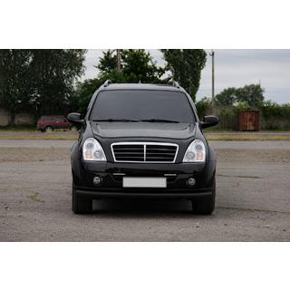 Protectie Fata ST008 Negru (Otel Inoxidabil) SsangYong Rexton I 2001-2017 foto 2