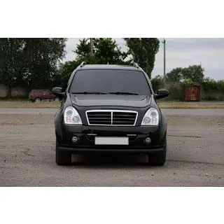 Protectie Fata ST008 Negru (Otel Inoxidabil) SsangYong Rexton I 2001-2017 foto 2