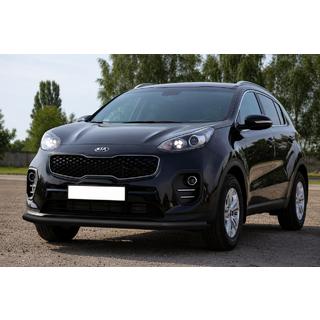 Protectie Fata ST008 Negru (Otel Inoxidabil) Kia Sportage 2015-2021 foto 1