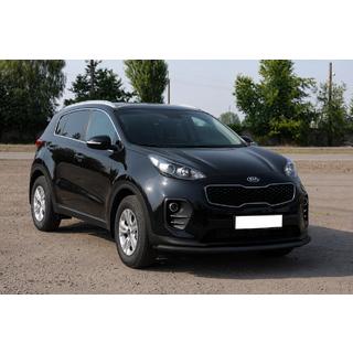 Protectie Fata ST008 Negru (Otel Inoxidabil) Kia Sportage 2015-2021 foto 2