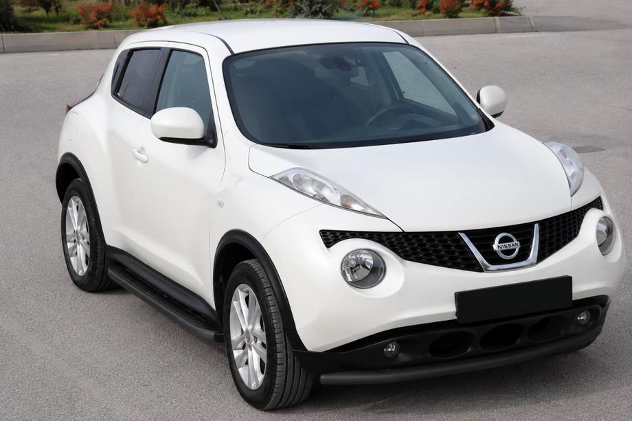 Nissan Juke 2010-2019 Bull bar fata ST008-2 Black (inox) Foto 1